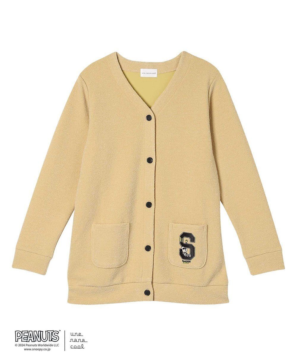 【ウンナナクール/une nana cool】のMADE WITH PEANUTS ブークレーカーディガン インテリア・キッズ・メンズ・レディースファッション・服の通販 founy(ファニー) 　ファッション　Fashion　レディースファッション　WOMEN　トップス・カットソー　Tops/Tshirt　カーディガン　Cardigans　カーディガン　Cardigan　長袖　Long Sleeve　パジャマ　Pajamas　ベーシック　Basic　ポケット　Pocket　リラックス　Relax　A/W・秋冬　Aw・Autumn/Winter・Fw・Fall-Winter　NEW・新作・新着・新入荷　New Arrivals　おすすめ　Recommend　ギフト プレゼント　Gift Present　YE|ID: prp329100004167147 ipo3291000000028813826