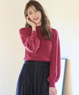 【エニィ スィス/any SiS】 【Oggi1月号掲載】モックネック袖パール調 ニット人気、トレンドファッション・服の通販 founy(ファニー) 雑誌掲載アイテム Magazine Items ファッション雑誌 Fashion Magazines オッジ Oggi ファッション Fashion レディースファッション WOMEN トップス・カットソー Tops/Tshirt ニット Knit Tops 1月号 January Issue A/W・秋冬 Aw・Autumn/Winter・Fw・Fall-Winter コンパクト Compact シンプル Simple スリーブ Sleeve セーター Sweater パール Pearl フェミニン Feminine ボトム Bottom ミドル Middle モックネック Mock Neck 再入荷 Restock/Back In Stock/Re Arrival 雑誌 Magazine |ID:prp329100004168377