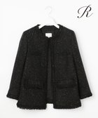 【23区/NIJYUSANKU】の【R(アール)】カラーツイード ジャケット 人気、トレンドファッション・服の通販 founy(ファニー) ファッション Fashion レディースファッション WOMEN アウター Coat Outerwear ジャケット Jackets ノーカラージャケット No Collar Leather Jackets イタリア Italy サテン Satin ジャケット Jacket スパンコール Sequins スペシャル Special ツイード Tweed トレンド Trend 人気 Popularity フリンジ Fringe ブレード Blade リボン Ribbon A/W・秋冬 Aw・Autumn/Winter・Fw・Fall-Winter 2022年 2022 再入荷 Restock/Back In Stock/Re Arrival 2022-2023秋冬・A/W Aw/Autumn/Winter//Fw/Fall-Winter/2022-2023 エレガント 上品 Elegant thumbnail ブラック系|ID: prp329100004168378 ipo3291000000028831576