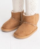 【ミキハウスホットビスケッツ/MIKI HOUSE HOT BISCUITS / KIDS】の【13-18cm】 ムートンショートブーツ 人気、トレンドファッション・服の通販 founy(ファニー) ファッション Fashion キッズファッション KIDS A/W・秋冬 Aw・Autumn/Winter・Fw・Fall-Winter デニム Denim 冬 Winter 防寒 Cold Protection thumbnail ベージュ|ID: prp329100004169854 ipo3291000000028850786