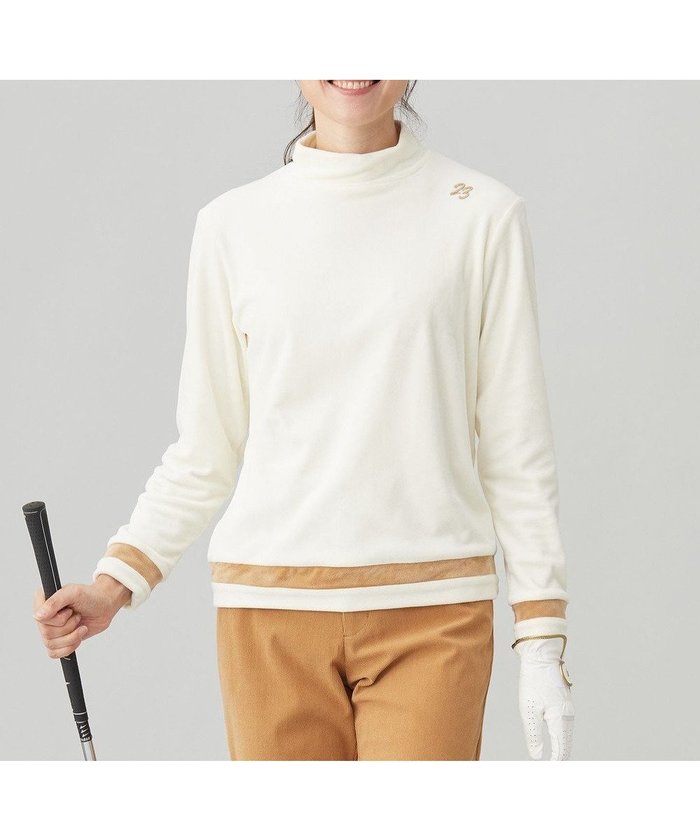 【23区 ゴルフ/NIJYUSANKU GOLF】の【WOMEN】ベロア モックネック インテリア・キッズ・メンズ・レディースファッション・服の通販 founy(ファニー) https://founy.com/ ファッション Fashion レディースファッション WOMEN トップス・カットソー Tops/Tshirt パーカ Sweats スウェット Sweat ベロア Velour A/W・秋冬 Aw・Autumn/Winter・Fw・Fall-Winter シンプル Simple スウェット Sweat ストレッチ Stretch ブルゾン Blouson ベスト Vest ベロア Velor モックネック Mock Neck エレガント 上品 Elegant 無地 Plain Color |ID: prp329100004169917 ipo3291000000028851000