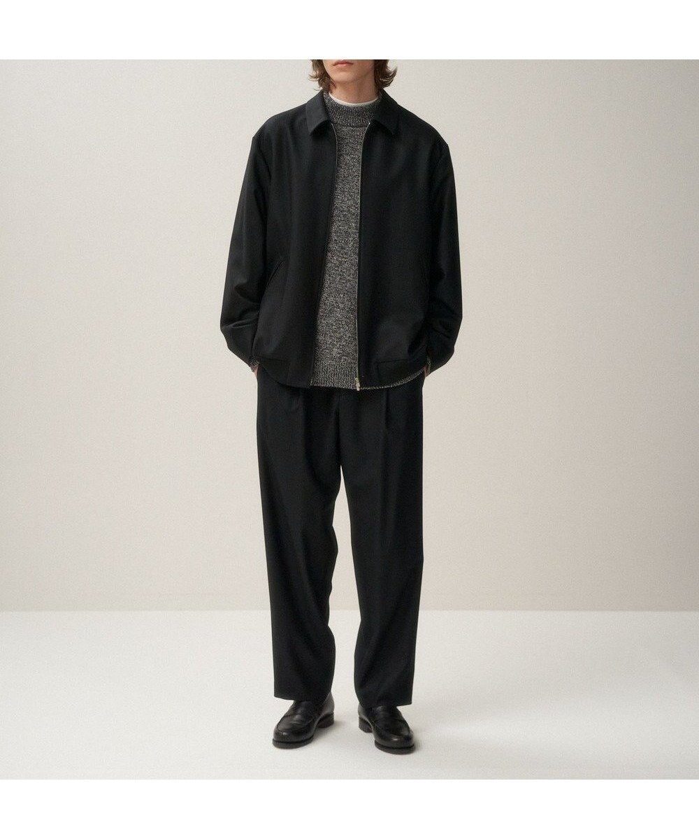 【エイトン/ATON】のMERINO COLLEGE FLANNEL ワイドパンツ - UNISEX インテリア・キッズ・メンズ・レディースファッション・服の通販 founy(ファニー) 　ファッション　Fashion　レディースファッション　WOMEN　パンツ　Pants　ジャケット　Jacket　スラックス　Slacks　セットアップ　Set Up　ドレープ　Drape　ユニセックス　Unisex　リラックス　Relax　ワイド　Wide　A/W・秋冬　Aw・Autumn/Winter・Fw・Fall-Winter　BLACK|ID: prp329100004170281 ipo3291000000028856289