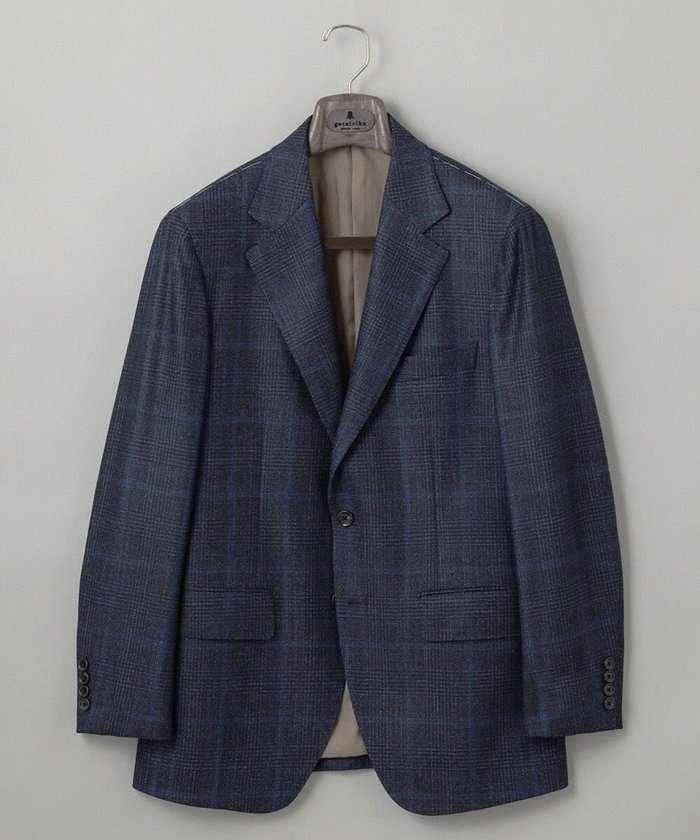 【五大陸/gotairiku / MEN】の【Loro Piana Fabric】シルクカシミヤソフトツイード ジャケット インテリア・キッズ・メンズ・レディースファッション・服の通販 founy(ファニー) https://founy.com/ ファッション Fashion メンズファッション MEN アウター Coats Outerwear/Men テーラードジャケット Tailored Jackets A/W・秋冬 Aw・Autumn/Winter・Fw・Fall-Winter なめらか Smooth カシミヤ Cashmere シェイプ Shape シルク Silk ジャケット Jacket チェック Check 冬 Winter 無地 Plain Color |ID: prp329100004170291 ipo3291000000029480573