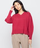 【組曲/KUMIKYOKU】の【8色展開・手洗い可】ウールカシミヤミックス Vネックニット ザクロ系|ID: prp329100004170420 ipo3291000000031965572