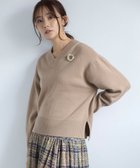 【組曲/KUMIKYOKU】の【8色展開・手洗い可】ウールカシミヤミックス Vネックニット ベージュ系|ID: prp329100004170420 ipo3291000000031965576