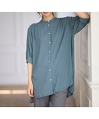 【エニィファム/any FAM】の【洗濯機可】バックプリーツシャツ 人気、トレンドファッション・服の通販 founy(ファニー) ファッション Fashion レディースファッション WOMEN トップス・カットソー Tops/Tshirt シャツ/ブラウス Shirts/Blouses NEW・新作・新着・新入荷 New Arrivals A/W・秋冬 Aw・Autumn/Winter・Fw・Fall-Winter プリーツ Pleats エレガント 上品 Elegant 洗える Washable 羽織 Haori thumbnail ブルーグリーン|ID: prp329100004170427 ipo3291000000028862228