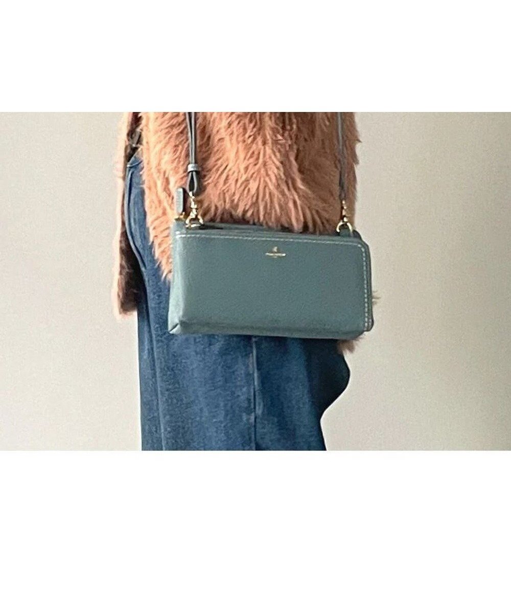 【ペレボルサ/PELLE BORSA】のお財布ポシェット Reinette レネット 4704 インテリア・キッズ・メンズ・レディースファッション・服の通販 founy(ファニー) 　ファッション　Fashion　レディースファッション　WOMEN　財布　Wallets　NEW・新作・新着・新入荷　New Arrivals　クラッチ　Clutch　ショルダー　Shoulder　ポケット　Pocket　ポシェット　Pochette　財布　Wallet　ブルーグレー|ID: prp329100004170500 ipo3291000000028862789