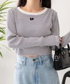 【ウィゴー/WEGO】のワンポイントデザインフィンガーホールリブロンT 人気、トレンドファッション・服の通販 founy(ファニー) ファッション Fashion レディースファッション WOMEN トップス・カットソー Tops/Tshirt シャツ/ブラウス Shirts/Blouses ロング / Tシャツ T-Shirts カットソー Cut and Sewn NEW・新作・新着・新入荷 New Arrivals A/W・秋冬 Aw・Autumn/Winter・Fw・Fall-Winter インナー Inner カットソー Cut And Sew ショート Short スウェット Sweat スマホ Smartphone トレンド Trend フロント Front ベスト Vest ボーダー Border ワンポイント One Point 秋 Autumn/Fall 長袖 Long Sleeve thumbnail ホワイトボーダー|ID: prp329100004171626 ipo3291000000028871265