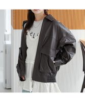 【ウィゴー/WEGO】のヴィンテージライクFレザーブルゾン 人気、トレンドファッション・服の通販 founy(ファニー) ファッション Fashion レディースファッション WOMEN アウター Coat Outerwear ジャケット Jackets ブルゾン Blouson/Jackets ライダース Riders Jacket インナー Inner 今季 This Season ジップ Zip ジャケット Jacket ストレート Straight スマホ Smartphone ビッグ Big フラップ Flap ブルゾン Blouson ボトム Bottom ポケット Pocket ライダースジャケット Riders Jacket リップ Lip ルーズ Loose ロング Long A/W・秋冬 Aw・Autumn/Winter・Fw・Fall-Winter NEW・新作・新着・新入荷 New Arrivals 旅行 Travel |ID:prp329100004171627