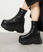 【ウィゴー/WEGO】の厚底ボリュームスニーカーソールショートブーツ 人気、トレンドファッション・服の通販 founy(ファニー) ファッション Fashion レディースファッション WOMEN NEW・新作・新着・新入荷 New Arrivals A/W・秋冬 Aw・Autumn/Winter・Fw・Fall-Winter おすすめ Recommend クッション Cushion ショート Short スマホ Smartphone ダウン Down ボトム Bottom ロング Long 厚底 Platforms thumbnail ブラック|ID: prp329100004171629 ipo3291000000028871276