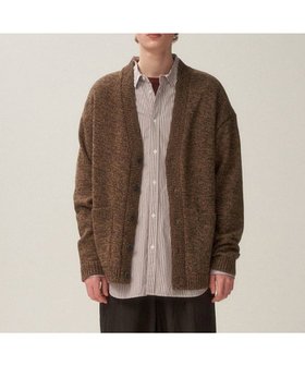 【エイトン/ATON】 BABY WOOL MOULINE オーバーサイズカーディガン - UNISEX人気、トレンドファッション・服の通販 founy(ファニー) ファッション Fashion レディースファッション WOMEN トップス・カットソー Tops/Tshirt カーディガン Cardigans A/W・秋冬 Aw・Autumn/Winter・Fw・Fall-Winter ユニセックス Unisex イタリア Italy カーディガン Cardigan パッチ Patch ポケット Pocket |ID:prp329100004172691