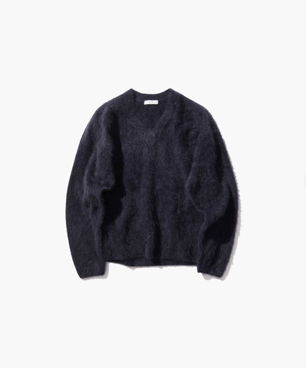 【エイトン/ATON】のROYAL CASHMERE FUR Vネックセーター インテリア・キッズ・メンズ・レディースファッション・服の通販 founy(ファニー) 　ファッション　Fashion　レディースファッション　WOMEN　トップス・カットソー　Tops/Tshirt　ニット　Knit Tops　Vネック　V-Neck　カシミヤ　Cashmere　今季　This Season　セーター　Sweater　ブラウジング　Browsing　ホールガーメント　Whole Garment　ミックス　Mix　レギュラー　Regular　A/W・秋冬　Aw・Autumn/Winter・Fw・Fall-Winter　再入荷　Restock/Back In Stock/Re Arrival　NAVY|ID: prp329100004172694 ipo3291000000029198386