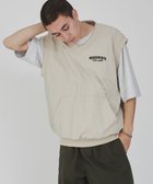 【ウィゴー/WEGO / MEN】のナイロンVネックベスト ベージュ|ID: prp329100004180205 ipo3291000000028955939