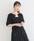 【アースミュージックアンドエコロジー/earth music&ecology】のビット付きニットプルオーバー 人気、トレンドファッション・服の通販 founy(ファニー) ファッション Fashion レディースファッション WOMEN トップス・カットソー Tops/Tshirt ニット Knit Tops プルオーバー Pullover NEW・新作・新着・新入荷 New Arrivals A/W・秋冬 Aw・Autumn/Winter・Fw・Fall-Winter おすすめ Recommend コンパクト Compact ショルダー Shoulder セーター Sweater フィット Fit フォルム Form ボトム Bottom ボレロ Bolero ポケット Pocket メタル Metal エレガント 上品 Elegant thumbnail Black|ID: prp329100004180471 ipo3291000000028957078