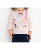 【ミキハウスホットビスケッツ/MIKI HOUSE HOT BISCUITS / KIDS】の【70-90cm】 サスペンダープリント 長袖Tシャツ 人気、トレンドファッション・服の通販 founy(ファニー) ファッション Fashion キッズファッション KIDS トップス・カットソー Tops/Tees/Kids A/W・秋冬 Aw・Autumn/Winter・Fw・Fall-Winter S/S・春夏 Ss・Spring/Summer カットソー Cut And Sew サスペンダー Suspenders ストライプ Stripe セパレート Separate チェック Check ドット Dot プリント Print ベビー Baby モチーフ Motif リボン Ribbon 夏 Summer 長袖 Long Sleeve thumbnail ピンク|ID: prp329100004180657 ipo3291000000028998210