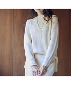 【エニィ スィス/any SiS】の【洗える・セットアップ可】アンチピリング変形畔 ボトルネック ニット アイボリー|ID: prp329100004183042 ipo3291000000032426597