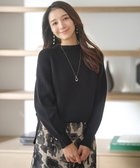 【エニィ スィス/any SiS】の【洗える・セットアップ可】アンチピリング変形畔 ボトルネック ニット ブラック|ID: prp329100004183042 ipo3291000000032426600
