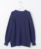 【エニィ スィス/any SiS】の【洗える・セットアップ可】アンチピリング変形畔 ボトルネック ニット ダークブルー|ID: prp329100004183042 ipo3291000000035631804