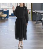 【ティアクラッセ/Tiaclasse】の【洗える】チュールレースドッキングワンピース 人気、トレンドファッション・服の通販 founy(ファニー) ファッション Fashion レディースファッション WOMEN ワンピース Dress アクセサリー Accessories ウォッシャブル Washable 春 Spring 洗える Washable 秋 Autumn/Fall ギャザー Gather シューズ Shoes チュニック Tunic チュール Tulle ドッキング Docking 長袖 Long Sleeve フィット Fit フレア Flare ポケット Pocket ミモレ Mimore レース Race 冬 Winter A/W・秋冬 Aw・Autumn/Winter・Fw・Fall-Winter 再入荷 Restock/Back In Stock/Re Arrival NEW・新作・新着・新入荷 New Arrivals エレガント 上品 Elegant thumbnail ブラック|ID: prp329100004183049 ipo3291000000028975873