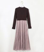 【エニィ スィス/any SiS】の【洗える】オーロラサテンコンビ ワンピース 人気、トレンドファッション・服の通販 founy(ファニー) ファッション Fashion レディースファッション Fashion for Women ワンピース Dresses コンビ Combo, Combination Style サテン Satin, Glossy Fabric シンプル Simple, Minimal ストレッチ Stretch, Stretchy Fabric スリット Slit, Slit Detail タイツ Tights, Legwear トレンド Trend, Trending Now ドッキング Docking, Mixed Material フィット Fit, Slim Fit フレア Flare, Flared ボトルネック Bottle Neck, Mock Neck リブニット Rib Knit, Ribbed Knit エレガント 上品 Elegant 洗える Machine Washable A/W・秋冬 Autumn/Winter thumbnail ラベンダー×スレート|ID: prp329100004183054 ipo3291000000034297373