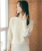 【エニィ スィス/any SiS】の【洗える・セットアップ可】アンチピリングドルマン畔 ニット アイボリー|ID: prp329100004183069 ipo3291000000031613117