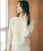 【エニィ スィス/any SiS】の【洗える・セットアップ可】アンチピリングドルマン畔 ニット アイボリー|ID: prp329100004183069 ipo3291000000033713942