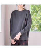 【エニィファム/any FAM】の【洗濯機可】チビロゴロングスリーブTシャツ チャコール|ID: prp329100004183137 ipo3291000000028976203