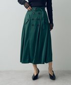 【イェッカ ヴェッカ/YECCA VECCA】のトレンチデザインサテンスカート Green|ID: prp329100004183173 ipo3291000000029863429