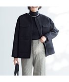 【アンフィーロ 自由区/UNFILO】のウールブレンド ノーカラーコート ブラック|ID: prp329100004183240 ipo3291000000031975848