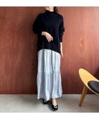 【アンフィーロ 自由区/UNFILO】のシャイニースカート アイスブルー|ID: prp329100004183244 ipo3291000000035547056