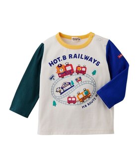 【ミキハウスホットビスケッツ/MIKI HOUSE HOT BISCUITS / KIDS】 【80-120cm】 電車柄 長袖Tシャツ人気、トレンドファッション・服の通販 founy(ファニー) ファッション Fashion キッズファッション KIDS トップス・カットソー Tops/Tees/Kids A/W・秋冬 Aw・Autumn/Winter・Fw・Fall-Winter S/S・春夏 Ss・Spring/Summer おすすめ Recommend カットソー Cut And Sew プリント Print モチーフ Motif 夏 Summer 長袖 Long Sleeve |ID:prp329100004185596