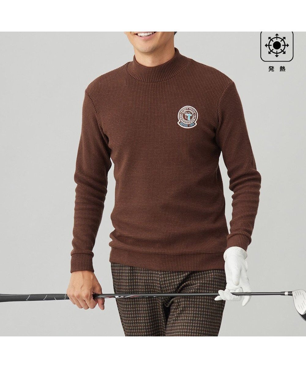 【23区 ゴルフ/23区GOLF / MEN】の【MEN】秋冬の名品!グランサーモリブ モックネック インテリア・キッズ・メンズ・レディースファッション・服の通販 founy(ファニー) 　ファッション　Fashion　メンズファッション　MEN　トップス・カットソー　Tops/Tshirt/Men　A/W・秋冬　Aw・Autumn/Winter・Fw・Fall-Winter　アクリル　Acrylic　インナー　Inner　カットソー　Cut And Sew　ゴルフ　Golf　ジャケット　Jacket　スウェット　Sweat　ストレッチ　Stretch　ベーシック　Basic　モックネック　Mock Neck　定番　Standard　防寒　Cold Protection　ダークブラウン系|ID: prp329100004185614 ipo3291000000028996025