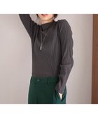 【エニィファム/any FAM】の【洗濯機可】テレコハイネックロングスリーブTシャツ チャコール|ID: prp329100004185872 ipo3291000000032676791