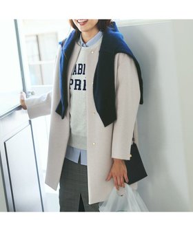 【エニィファム/any FAM】の【防風裏地】カシミヤブレンドコート 人気、トレンドファッション・服の通販 founy(ファニー) ファッション Fashion レディースファッション WOMEN アウター Coat Outerwear コート Coats ジャケット Jackets おすすめ Recommend インナー Inner カシミヤ Cashmere ジャケット Jacket ストール Stall タートルネック Turtleneck チェック Check マフラー Scarf 人気 Popularity 再入荷 Restock/Back In Stock/Re Arrival 無地 Plain Color A/W・秋冬 Aw・Autumn/Winter・Fw・Fall-Winter |ID:prp329100004185890