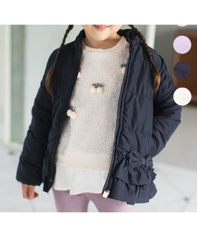 【エニファム/any FAM / KIDS】の【洗濯機OK】中綿リボンコート 人気、トレンドファッション・服の通販 founy(ファニー) ファッション Fashion キッズファッション KIDS アウター Coat Outerwear /Kids 洗える Washable ガーリー Girly ジャケット Jacket ダウン Down チャーム Charm ネコ Cat フリル Frills ポケット Pocket モチーフ Motif リボン Ribbon A/W・秋冬 Aw・Autumn/Winter・Fw・Fall-Winter 再入荷 Restock/Back In Stock/Re Arrival おすすめ Recommend |ID:prp329100004190933