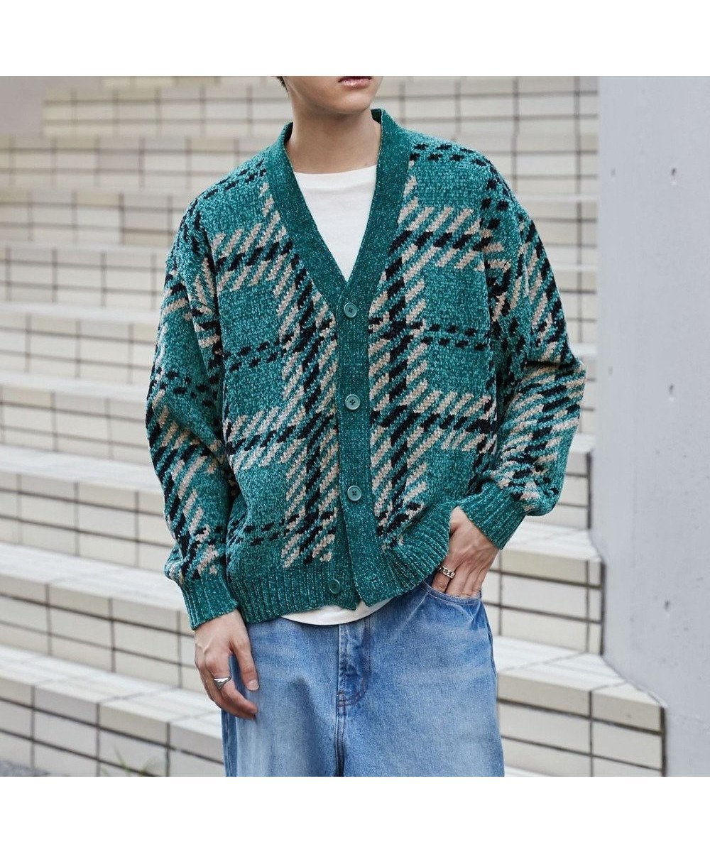 【ウィゴー/WEGO / MEN】のベロアモールパターンカーディガン 人気、トレンドファッション・服の通販 founy(ファニー) 　ファッション　Fashion　メンズファッション　MEN　トップス・カットソー　Tops/Tshirt/Men　カーディガン　Cardigans　秋　Autumn/Fall　カーゴパンツ　Cargo Pants　カーディガン　Cardigan　シンプル　Simple　スマホ　Smartphone　スラックス　Slacks　セーター　Sweater　タートルネック　Turtleneck　デニム　Denim　定番　Standard　長袖　Long Sleeve　ビッグ　Big　ベロア　Velor　冬　Winter　A/W・秋冬　Aw・Autumn/Winter・Fw・Fall-Winter　おすすめ　Recommend　エレガント 上品　Elegant　 other-1|ID: prp329100004190947 ipo3291000000029030274