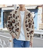 【ウィゴー/WEGO / MEN】のベロアモールパターンカーディガン ベージュ|ID: prp329100004190947 ipo3291000000029030276