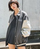 【ウィゴー/WEGO】の【ユニセックス着用ITEM】デニムスタジャン ブラック|ID:prp329100004190953