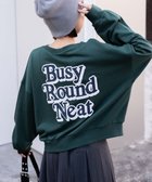 【ウィゴー/WEGO】のフォームプリントロゴスウェット ダークグリーン|ID:prp329100004191018