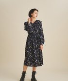 【グレース コンチネンタル/GRACE CONTINENTAL】のフリルカラープリントワンピース 人気、トレンドファッション・服の通販 founy(ファニー) ファッション Fashion レディースファッション WOMEN ワンピース Dress A/W・秋冬 Aw・Autumn/Winter・Fw・Fall-Winter カーディガン Cardigan フリル Frills プリント Print リボン Ribbon リラックス Relax ロング Long 再入荷 Restock/Back In Stock/Re Arrival thumbnail ブラック|ID: prp329100004191055 ipo3291000000029032772