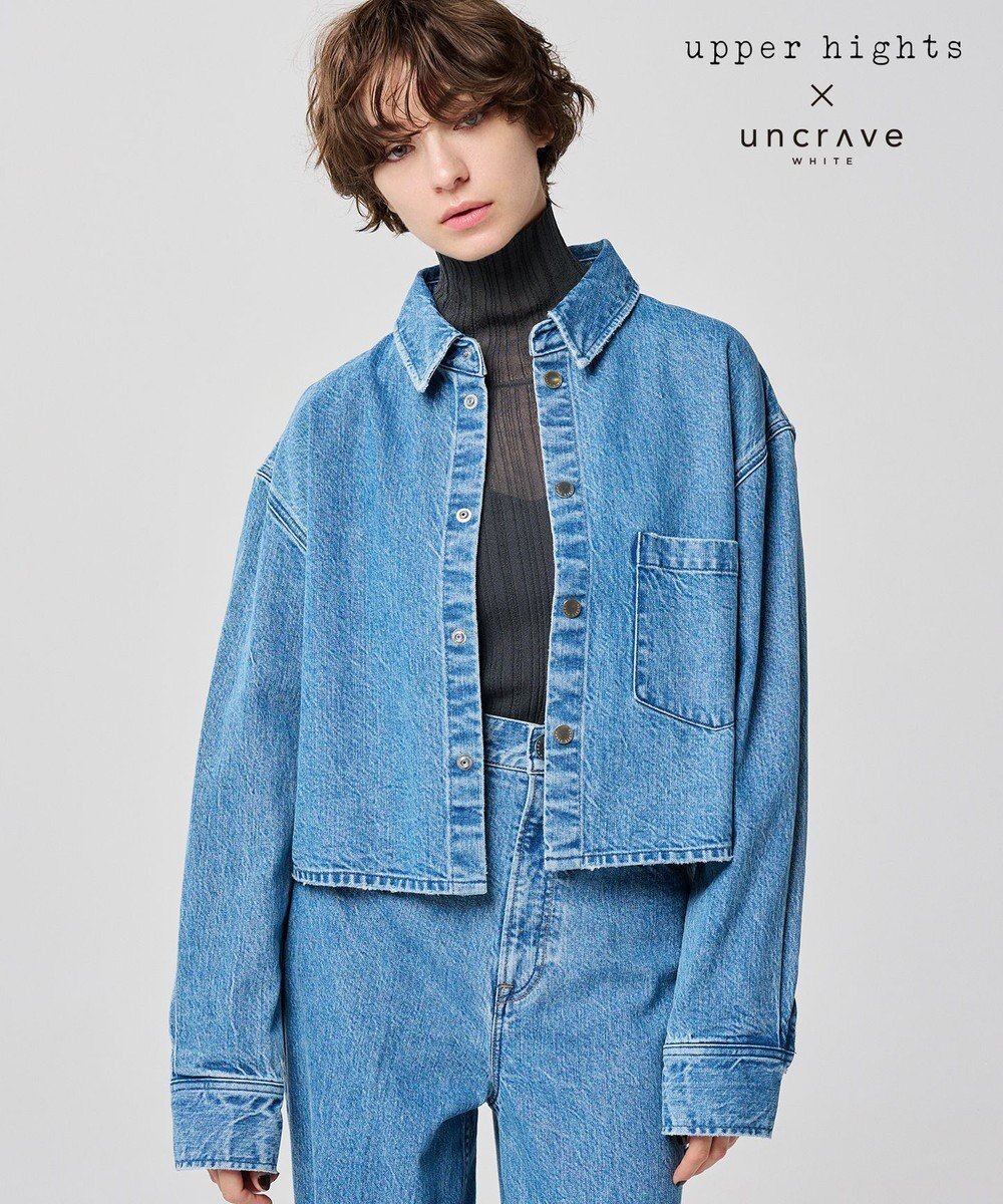 【アンクレイヴ/uncrave】の【upper hights × uncrave WHITE】THE WHITE シャツジャケット(uncrave WHITE) 人気、トレンドファッション・服の通販 founy(ファニー) 　ファッション　Fashion　レディースファッション　WOMEN　アウター　Coat Outerwear　ジャケット　Jackets　コンパクト　Compact　ショート　Short　ジャケット　Jacket　雑誌　Magazine　デニム　Denim　別注　Special Order　A/W・秋冬　Aw・Autumn/Winter・Fw・Fall-Winter　S/S・春夏　Ss・Spring/Summer　夏　Summer　 other-1|ID: prp329100004194255 ipo3291000000029053683