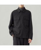 【アンフィーロ/UNFILO / MEN】のフラノライク ハーフジップ シャツブルゾン チャコール グレー|ID: prp329100004195819 ipo3291000000029064602