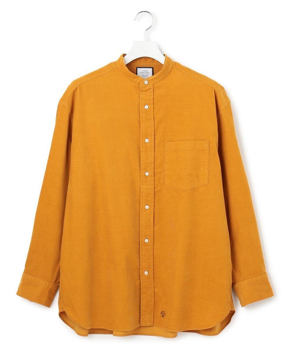 【ジェイプレスヨークストリート/J.PRESS YORK STREET】の【UNISEX】コーデュロイ バンドカラーシャツ インテリア・キッズ・メンズ・レディースファッション・服の通販 founy(ファニー) 　ファッション　Fashion　レディースファッション　WOMEN　トップス・カットソー　Tops/Tshirt　シャツ/ブラウス　Shirts/Blouses　NEW・新作・新着・新入荷　New Arrivals　A/W・秋冬　Aw・Autumn/Winter・Fw・Fall-Winter　ユニセックス　Unisex　インナー　Inner　コーデュロイ　Corduroy　ボトム　Bottom　定番　Standard　イエロー系|ID: prp329100004197396 ipo3291000000029076970