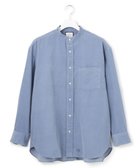 【ジェイプレスヨークストリート/J.PRESS YORK STREET】の【UNISEX】コーデュロイ バンドカラーシャツ 人気、トレンドファッション・服の通販 founy(ファニー) ファッション Fashion レディースファッション WOMEN トップス・カットソー Tops/Tshirt シャツ/ブラウス Shirts/Blouses NEW・新作・新着・新入荷 New Arrivals A/W・秋冬 Aw・Autumn/Winter・Fw・Fall-Winter ユニセックス Unisex インナー Inner コーデュロイ Corduroy ボトム Bottom 定番 Standard thumbnail ブルー系|ID: prp329100004197396 ipo3291000000029076971