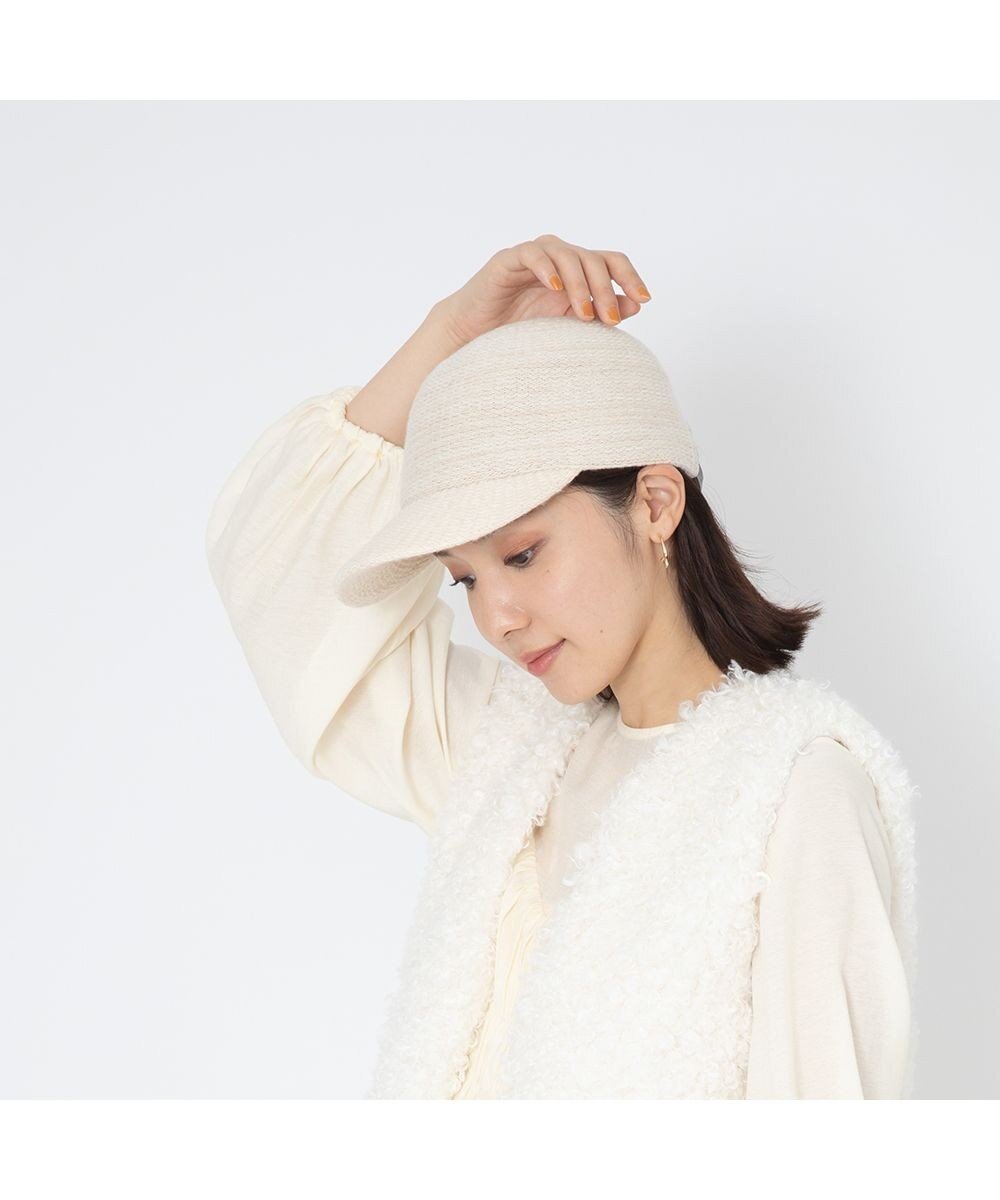 【林八百吉商店/HAYASHIYAOKICHI】のJin no beat shi te cassie ニットサーモCAP インテリア・キッズ・メンズ・レディースファッション・服の通販 founy(ファニー) 　ファッション　Fashion　レディースファッション　WOMEN　トップス・カットソー　Tops/Tshirt　ニット　Knit Tops　帽子　Hats　キャップ　Cap　ミックス　Mix　人気　Popularity　冬　Winter　帽子　Hat　エクリュ|ID: prp329100004198449 ipo3291000000029085411