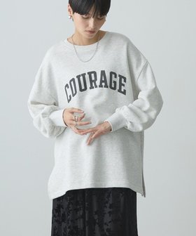 【アメリカンホリック/AMERICAN HOLIC】 COYRAGEフロッキーロングスウェット2人気、トレンドファッション・服の通販 founy(ファニー) ファッション Fashion レディースファッション WOMEN トップス・カットソー Tops/Tshirt パーカ Sweats スウェット Sweat NEW・新作・新着・新入荷 New Arrivals A/W・秋冬 Aw・Autumn/Winter・Fw・Fall-Winter ギャザー Gather スウェット Sweat スリーブ Sleeve トレンド Trend フロント Front ボトム Bottom ロング Long |ID:prp329100004199314