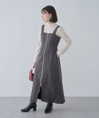 【グリーンパークス/Green Parks】の・ELENCARE DUE スエードポンチジャンスカ 人気、トレンドファッション・服の通販 founy(ファニー) ファッション Fashion レディースファッション WOMEN ワンピース Dress NEW・新作・新着・新入荷 New Arrivals A/W・秋冬 Aw・Autumn/Winter・Fw・Fall-Winter おすすめ Recommend インナー Inner シャーリング Shirring ショルダー Shoulder スエード Suede スタイリッシュ Stylish フロント Front ポケット Pocket メタル Metal ロング Long 切替 Switching thumbnail Charcoal Gray|ID: prp329100004199419 ipo3291000000029093493