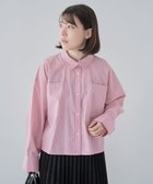 【グリーンパークス/Green Parks】のイージーケアショート丈ストライプシャツ 人気、トレンドファッション・服の通販 founy(ファニー) ファッション Fashion レディースファッション WOMEN トップス・カットソー Tops/Tshirt シャツ/ブラウス Shirts/Blouses NEW・新作・新着・新入荷 New Arrivals A/W・秋冬 Aw・Autumn/Winter・Fw・Fall-Winter ショート Short スタイリッシュ Stylish ストライプ Stripe スリット Slit トレンド Trend フェミニン Feminine ヘムライン Hemline ボックス Box ポケット Pocket ワイド Wide thumbnail Pink|ID: prp329100004199555 ipo3291000000029094041