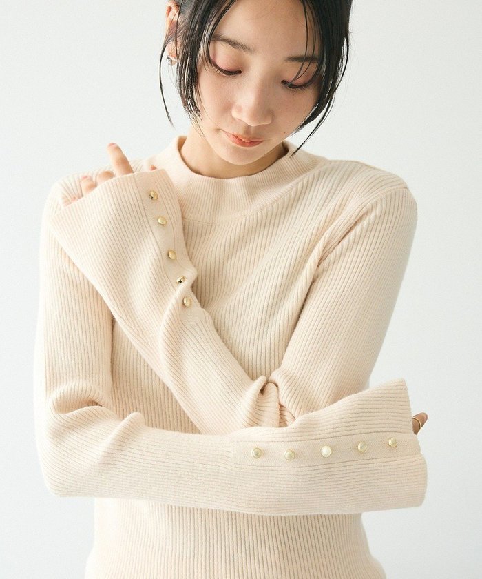 【クラフトスタンダードブティック/CRAFT STANDARD BOUTIQUE】の洗える/とてもち袖フレア釦ボトルネックニットプルオーバー/24AW インテリア・キッズ・メンズ・レディースファッション・服の通販 founy(ファニー) https://founy.com/ ファッション Fashion レディースファッション WOMEN トップス・カットソー Tops/Tshirt ニット Knit Tops プルオーバー Pullover インナー Inner 洗える Washable コンパクト Compact シンプル Simple ジャケット Jacket セーター Sweater フィット Fit フレア Flare ベーシック Basic ボトルネック Bottleneck ポケット Pocket 冬 Winter A/W・秋冬 Aw・Autumn/Winter・Fw・Fall-Winter 2024年 2024 2024-2025秋冬・A/W Aw/Autumn/Winter/Fw/Fall/2024-2025 |ID: prp329100004199654 ipo3291000000031930636