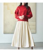 【エニィ スィス/any SiS】の【洗える・2SET】ボリューム ニット × スエード スカート セット 人気、トレンドファッション・服の通販 founy(ファニー) ファッション Fashion レディースファッション WOMEN セットアップ Setup スカート Skirt NEW・新作・新着・新入荷 New Arrivals A/W・秋冬 Aw・Autumn/Winter・Fw・Fall-Winter エレガント 上品 Elegant スエード Suede スリット Slit スリーブ Sleeve セットアップ Set Up トレンド Trend バランス Balance プリーツ Pleats 洗える Washable thumbnail レッド×ライトベージュ|ID: prp329100004199658 ipo3291000000029095435